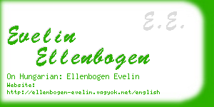 evelin ellenbogen business card